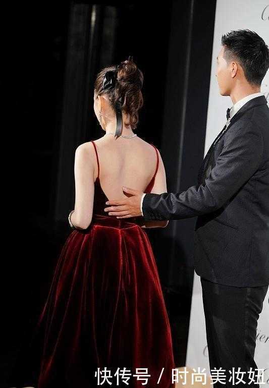 大红色|何超莲到底是豪门千金，同龄人不敢穿的红色裙，她却穿出贵妇范