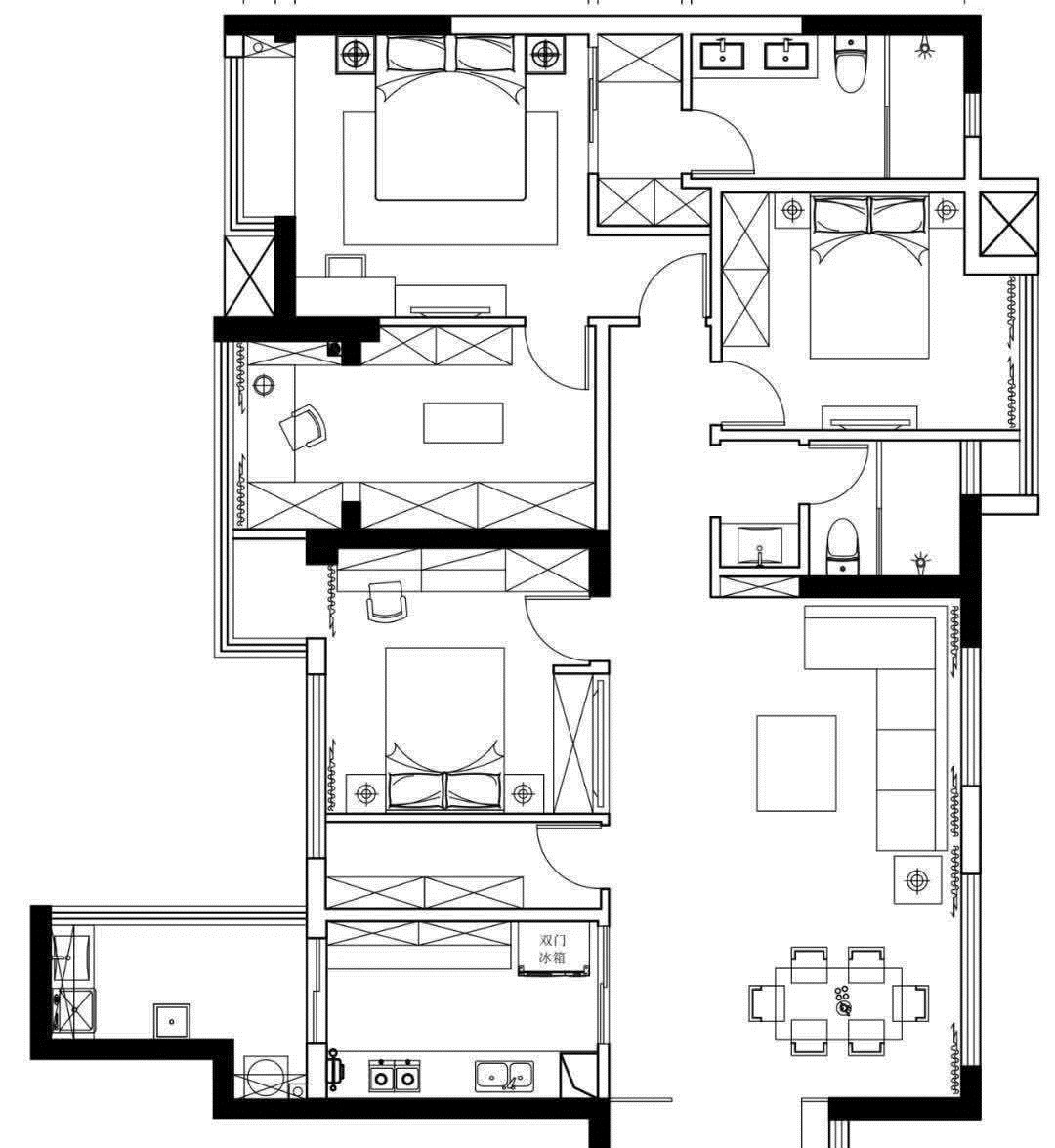 大空间|150平方米的美式风格,三口人的幸福生活,浪漫又甜蜜