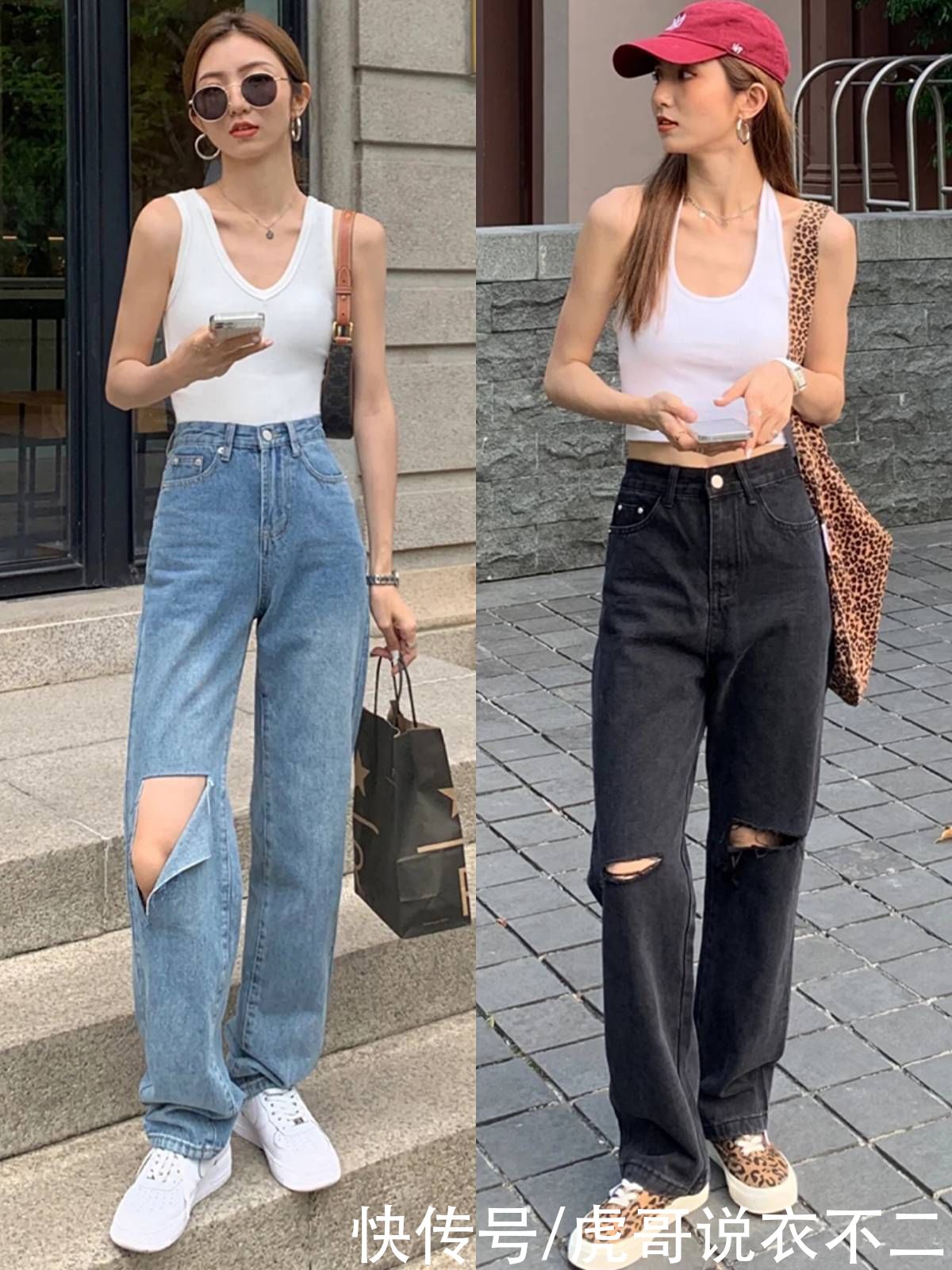 腿型|夏季上衣流行“穿短不穿长”，配这4种裤装，简约时髦又显腿长