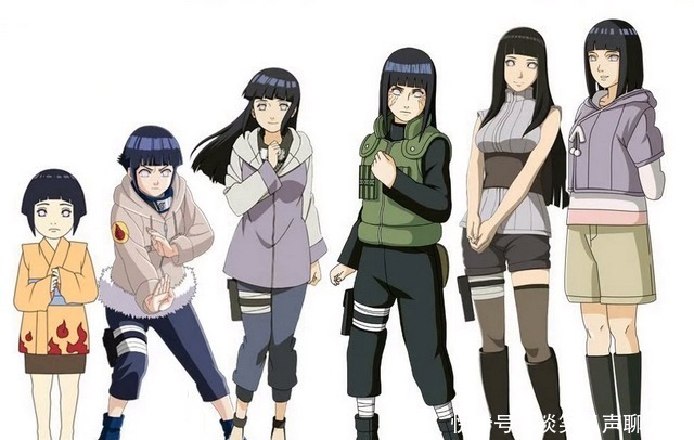 春野樱|火影忍者角色从小到大成长图,佐助长残成大叔,井野越长越美