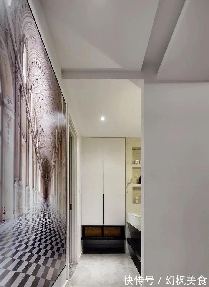 墨绿色|107㎡现代轻奢风格装修，时尚精致演绎优雅品位