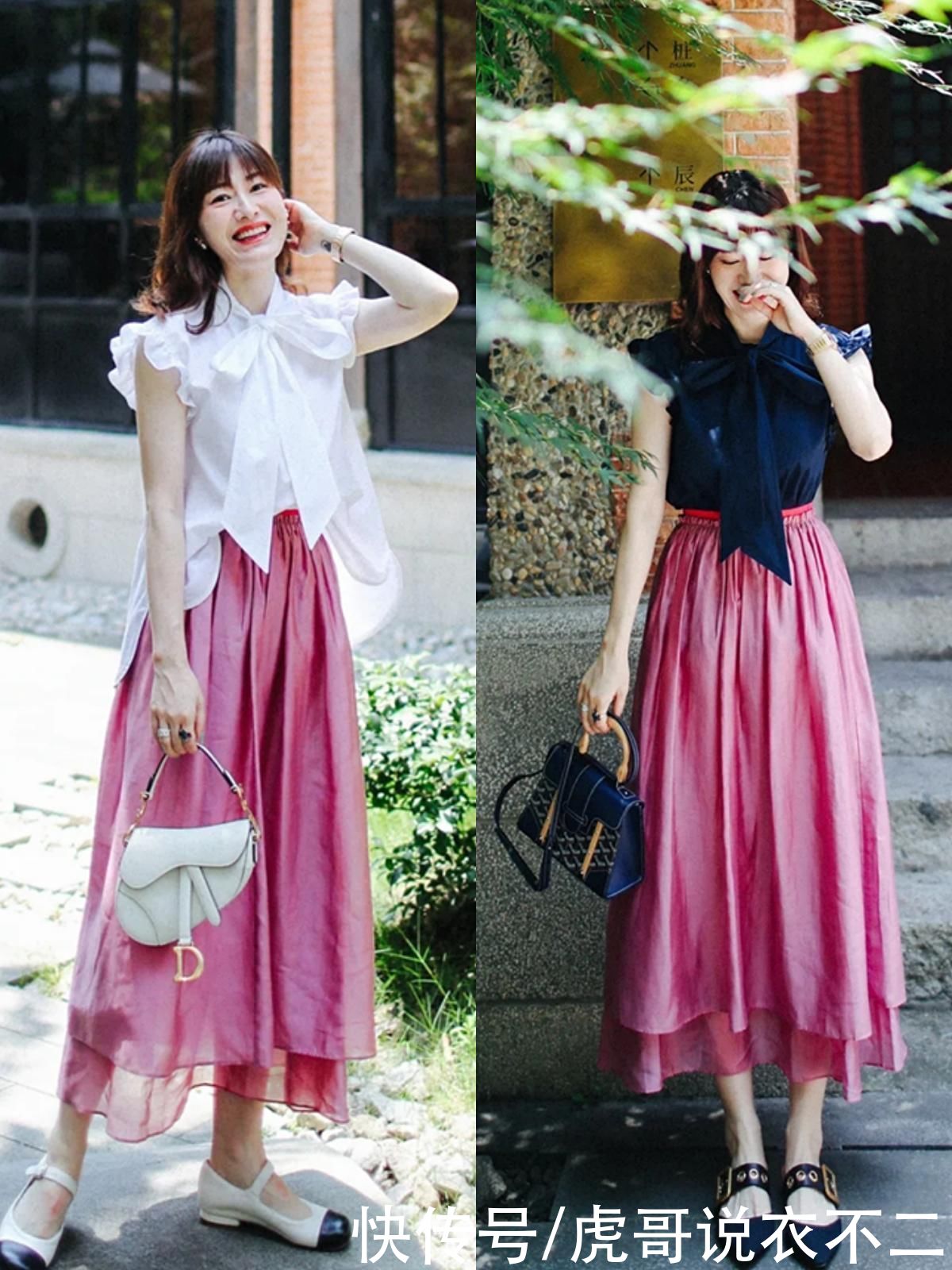 半裙|会穿衣的中年女人更爱“半身裙”，优雅又遮肉，远比同龄人更好看