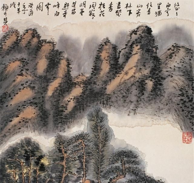 山水画@淋漓泼墨漫无边,写天写地写心肝,赖少其山水画欣赏