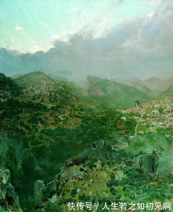 艺术家@俄罗斯艺术家梅德贝尔尤金人物风景油画作品欣赏