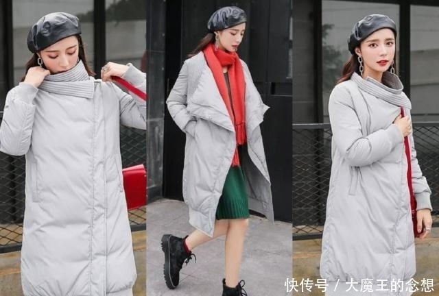 冬天|羽绒服+裙子,冬天这样穿很美又很时髦!