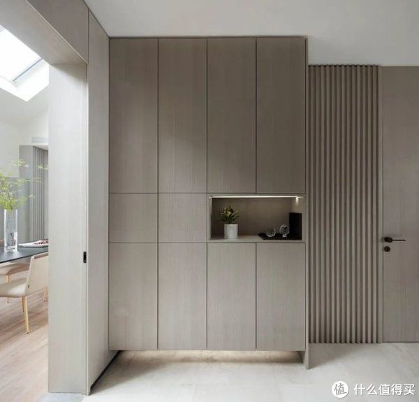玄关|北京三环360㎡大平层,两房贯通+超大露台,一家四口住的简直太爽