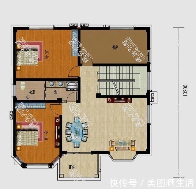 占地面积|经典造价低,好看精致美,3款农村排前三的二层小洋楼!