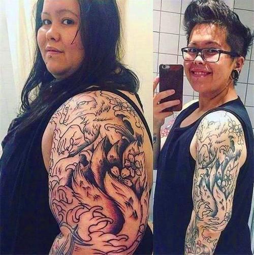 纹身后变胖,纹身的图案会发生什么变化答应我,看完别笑
