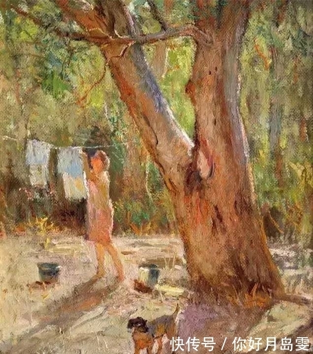 布面油画&著名油画家杨鸣山的风景写生作品,净化心灵!