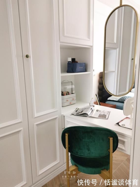 衣柜|卧室装2面衣柜打造3㎡大衣帽间，预留80公分隔出梳妆区，太巧妙了