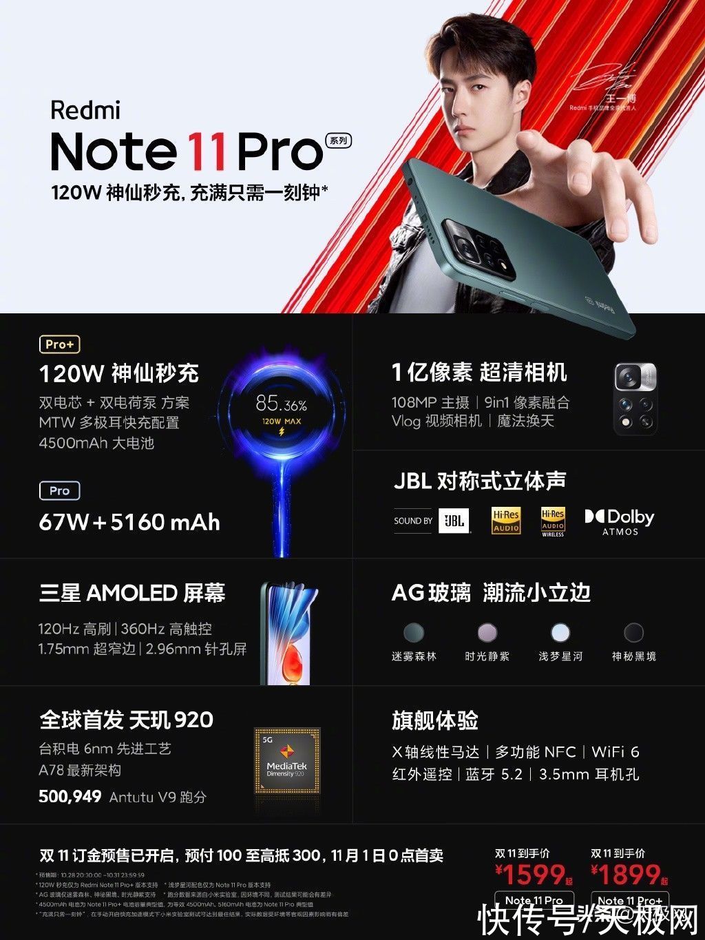 pro+|Redmi Note 11系列引爆双11，1小时销量破50万台，网友：太猛了