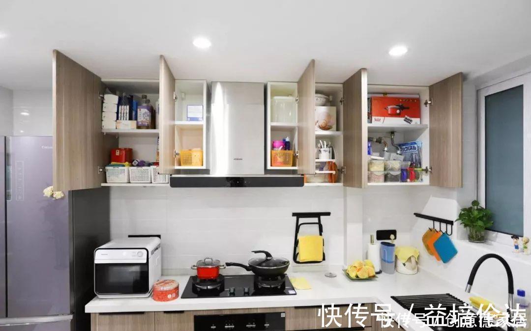 主卧|59㎡小两居,客餐厅合并功能叠加,中岛式厨房收纳满分,超实用!