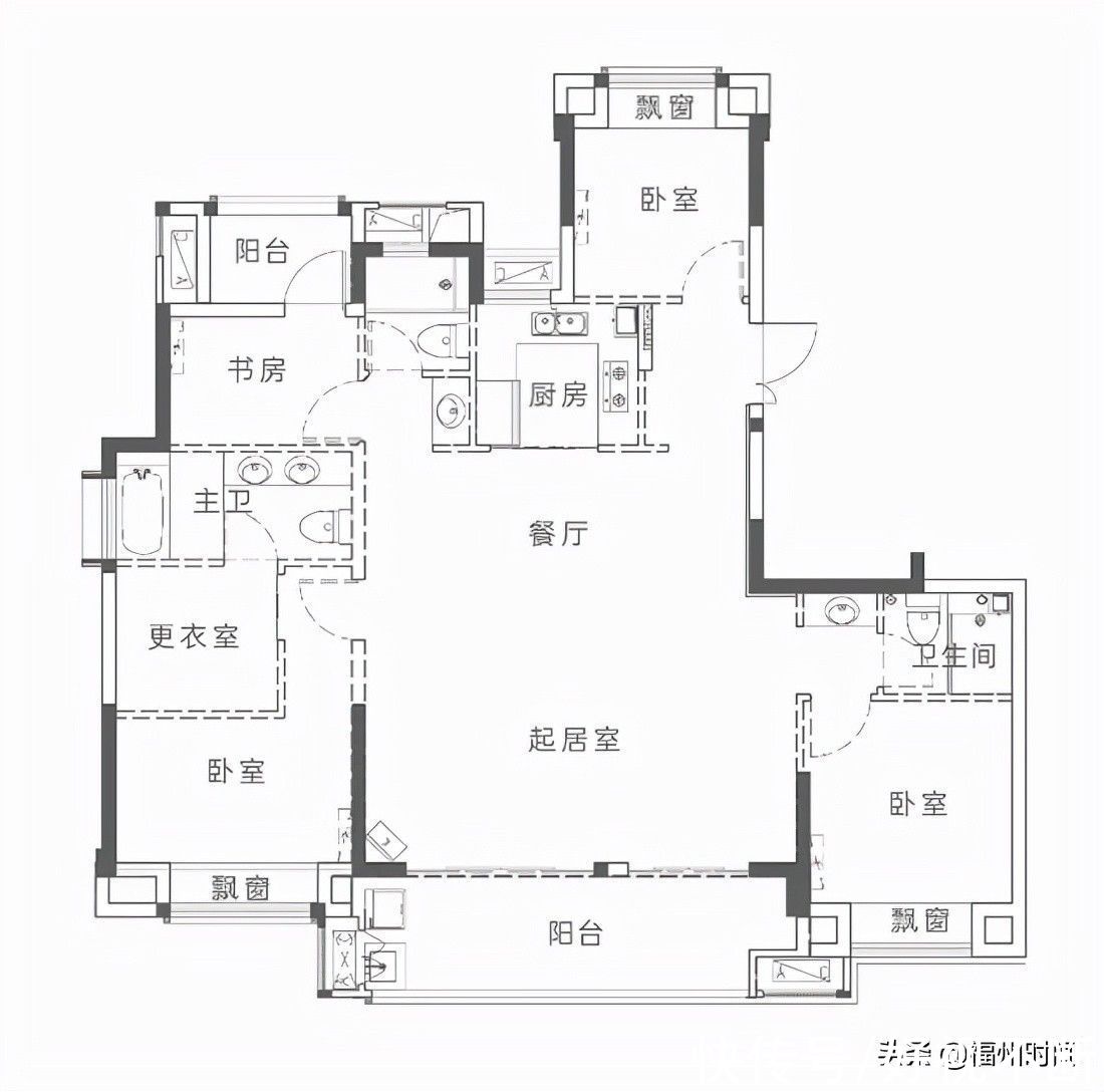 大户型|长乐“神级”大户型，这个142方很有“面子”