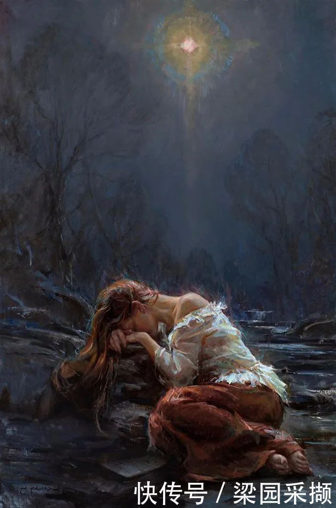 光影|油画里,光影中的美女,一美千年!