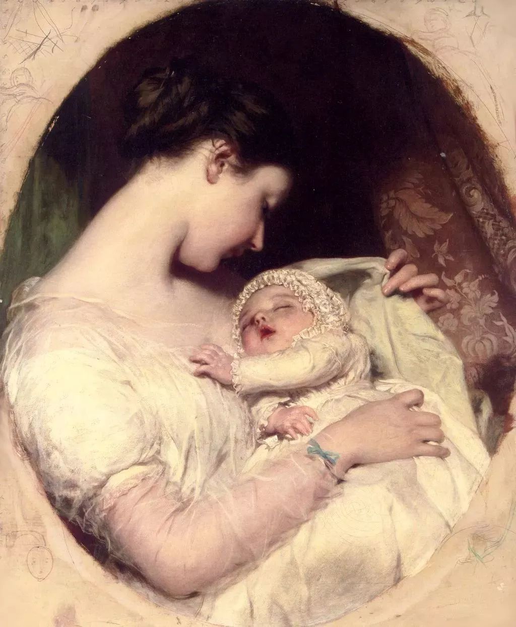 利奥波德|詹姆斯·桑特丨笔下维多利亚女子,润玉雕琢般柔美