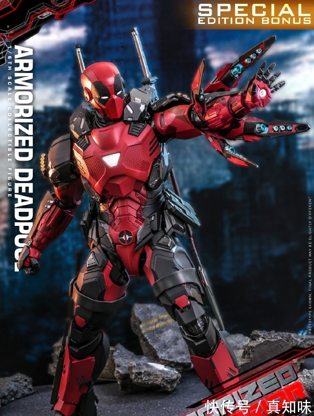 装甲|神似钢铁侠！Hottoys装甲死侍1/6可动人偶 售价2580元