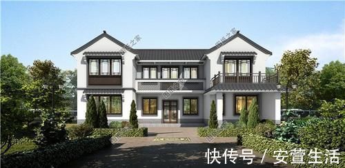 户型|农村20万四合院设计图，青山绿水间，享受农村生活