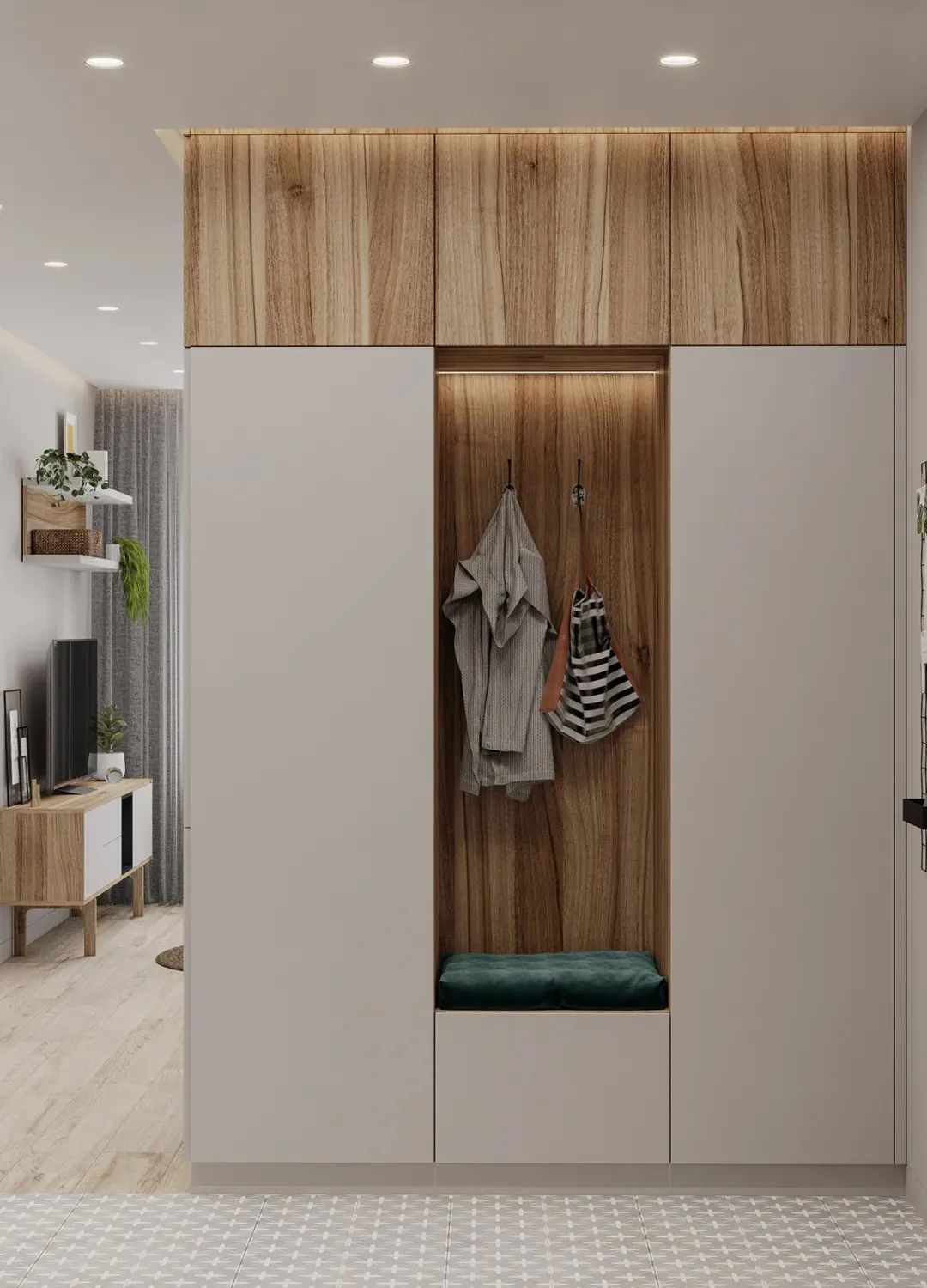 家装|80款入户鞋柜设计方案,人家这样装,太亮眼了