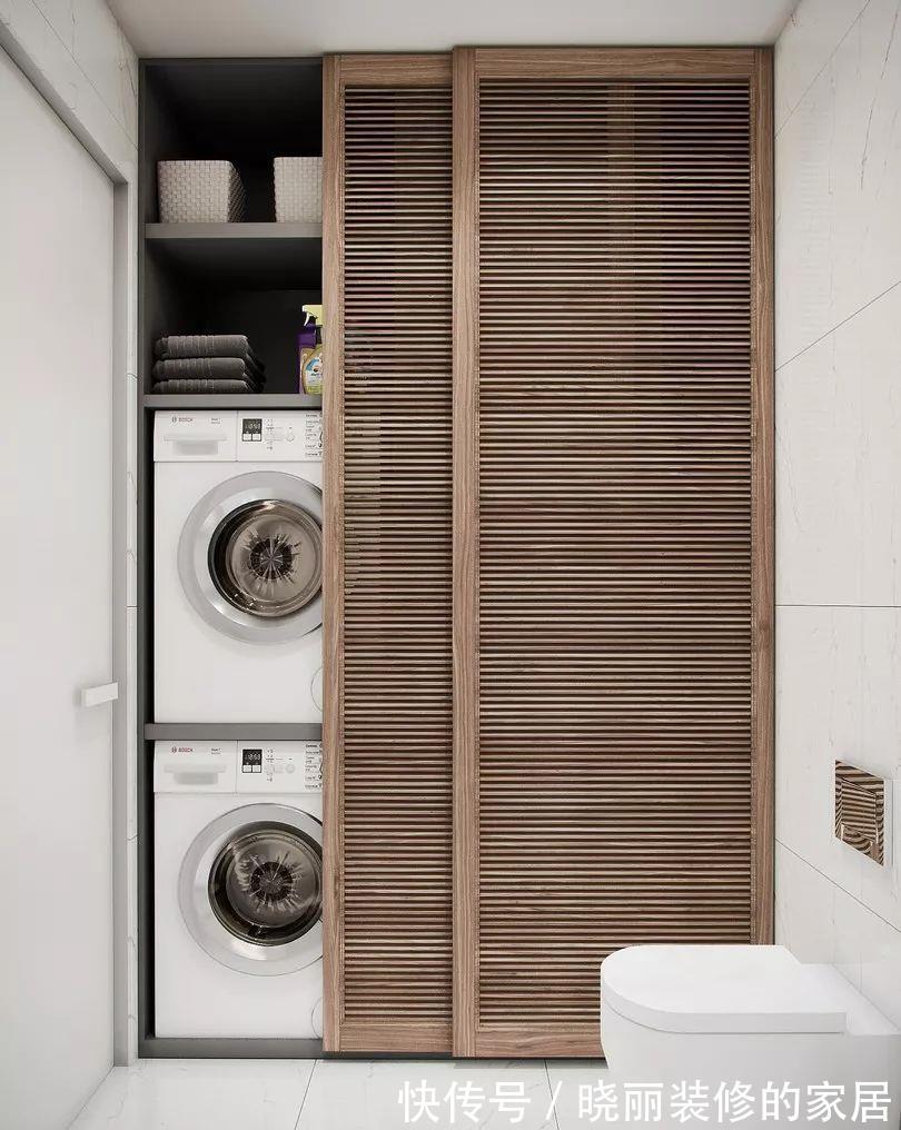卫生间|5㎡的卫生间怎么放洗衣机？看完就知道了！