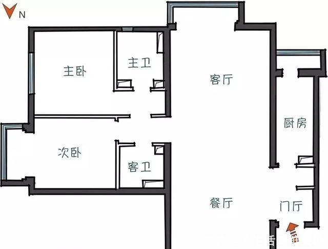 工作台|120㎡混搭风大两居,属于一家三口的自然安静森系小屋~!