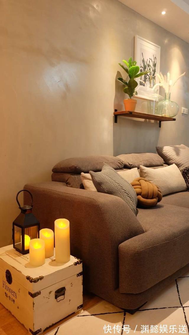 纯白色|43平美式简约温馨空间,客厅卧室一体式设计,简约温馨不失柔和感