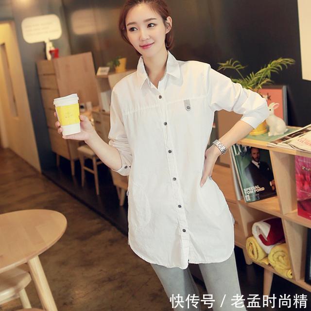 中长款|中长款衬衫,不放在裤子里,也可以穿出随意感