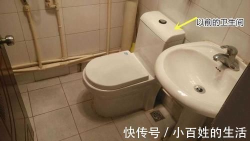 马桶|卫生间小更不要浪费，马桶后用推拉门隔出1㎡，东西归纳整整齐齐