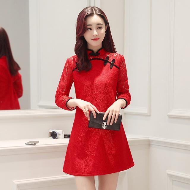 连衣裙|古韵高雅的旗袍裙,造就出一个大家闺秀