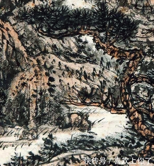 元人|元人笔墨,宋人气象,黄秋园绘《枯树寒山》