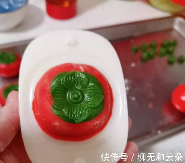 菠菜粉|柿子月饼，好吃好看寓意好！