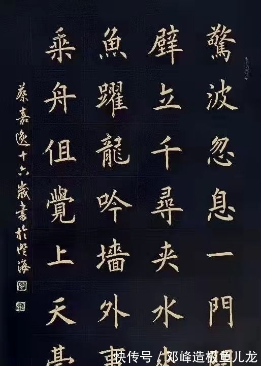 少年&16岁少年写得一手惊艳的书法,楷书险绝,行书王风王韵,草书规矩