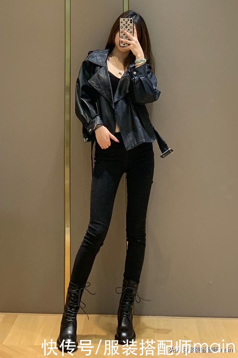 皮衣穿着不好看？大多数是版型没选对，学会这4点很重要