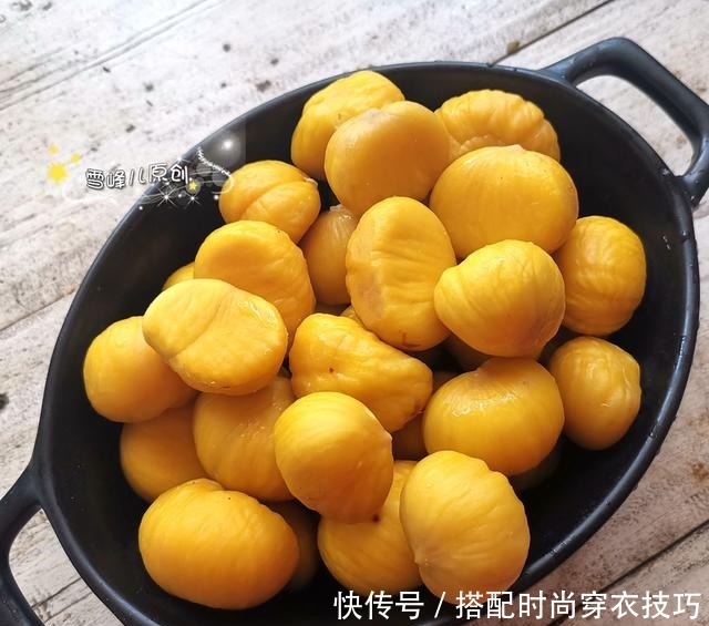 栗子怎样去皮又快又省事多做这1步不伤手特简单,赶紧试试