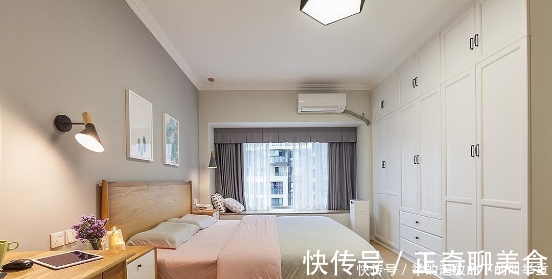 大衣柜|她家150㎡,玄关圈粉无数,卧室简单走一圈石膏线,阳台也太美了