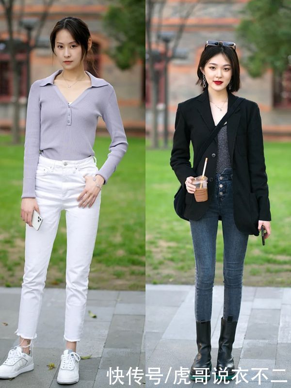 国内街拍真会选裤子，这3种时髦又显瘦，搭对了不输韩国美女