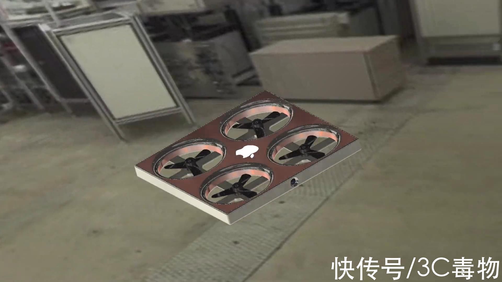 机身|iPhone14渲染图：内置四轴无人机，搭配高清相机可飞行30分钟