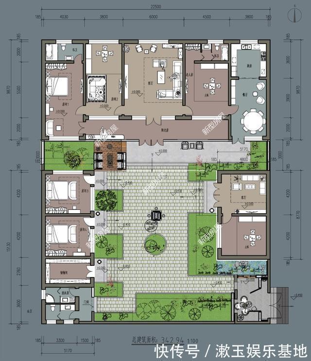 中式小院|10套适合农村盖的中式小院,第3、4套尤其美,建第5套只花15万