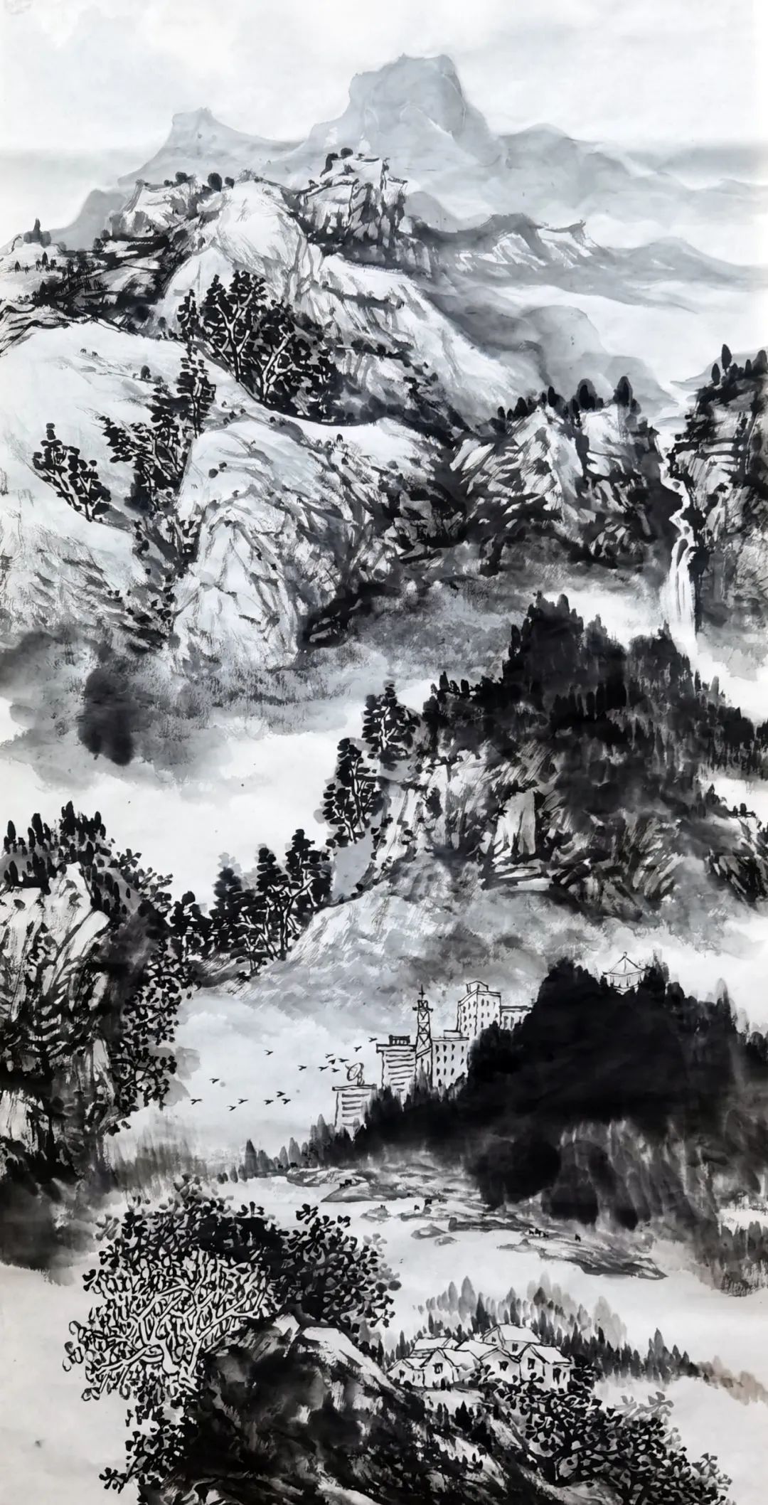 甘肃省@名家风采——梁杰 · 山水作品画鉴赏