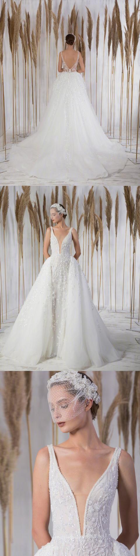 Tony Ward 2021秋冬婚纱系列 精美的钻饰珠片