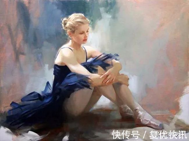 绘画@西式风格淑女绘画——当代画家Richard S. Johnson人物油画欣赏