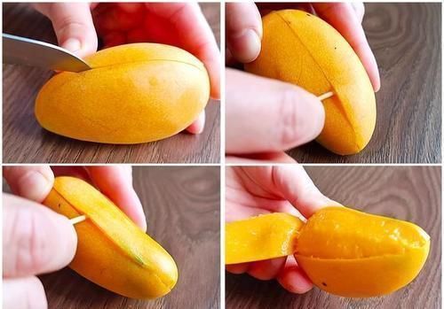 今天才知道,剥芒果皮这么简单,不脏手不流汁,这方法太棒了