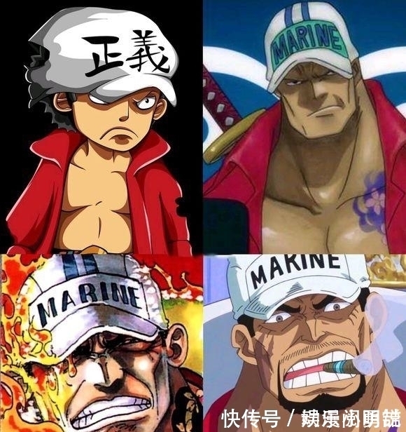 罗杰|海贼王:就连罗杰也只能勉强抵挡赤犬一拳?尾田已经最大的赤吹了