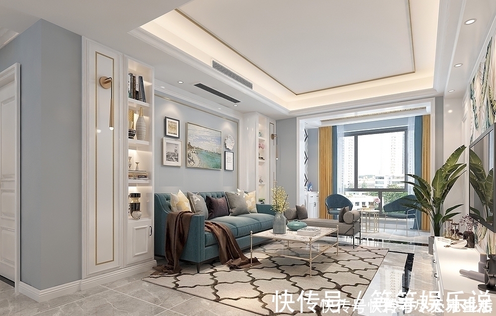 时尚|125平美式风格,现代与美式的碰撞,时尚轻奢齐头并进,太迷人了