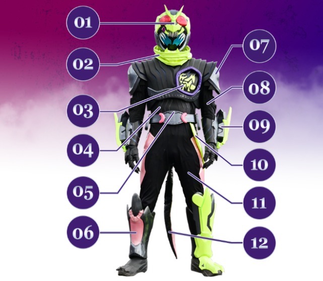 蝗虫|假面骑士Vice新型蝗虫基因组官方设定公开,这次的围巾不只是装饰了