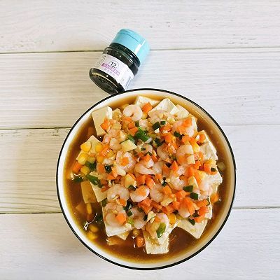 玉米粒|豆腐蒸虾仁