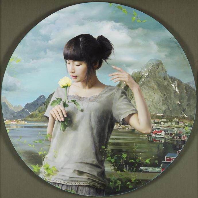 人体|八零后艺术家谭云川人体油画中的少女，唯美而写实