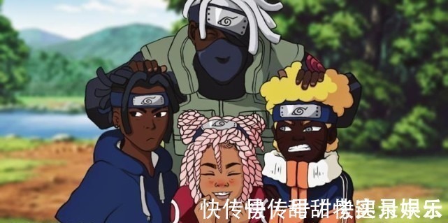 黑人|当火影忍者们改成黑人画风,雏田颜值在线,宁次认不出