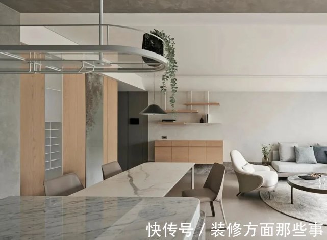 书房|116㎡现代三居室,拆掉次卧,半隔断电视墙隔出一个大书房