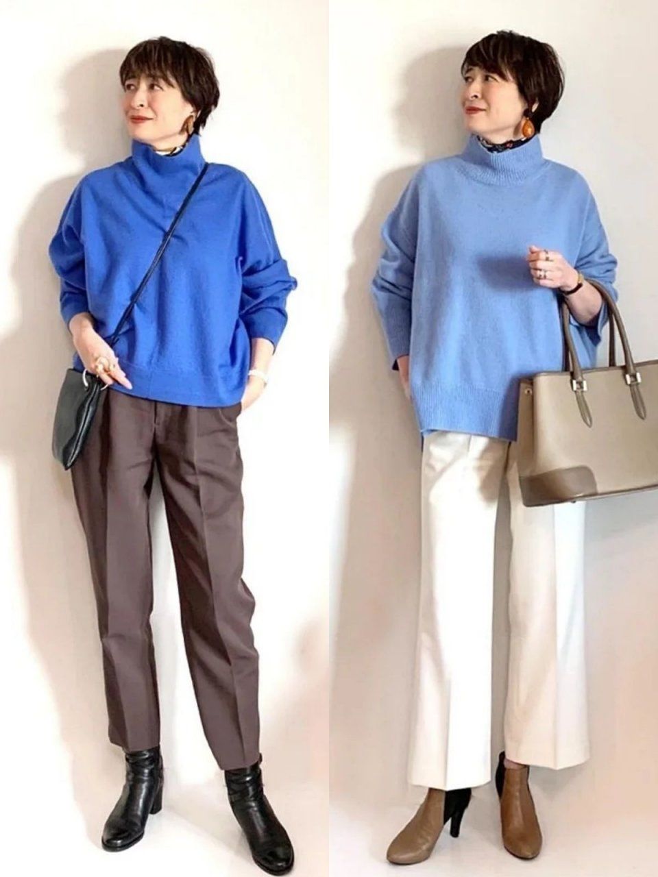 懂搭配的女人更年轻，日本“微胖大妈”的私服，年近60依然优雅