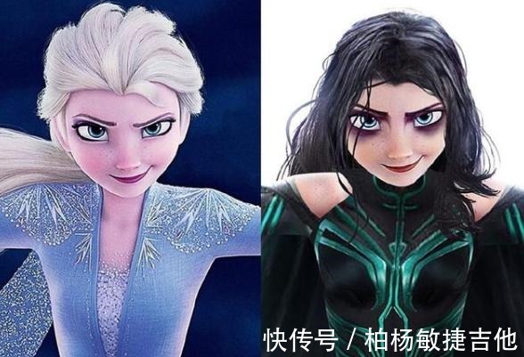 cos|当冰雪奇缘碰到复联,艾莎女王COS三个角色,安娜变黑寡妇